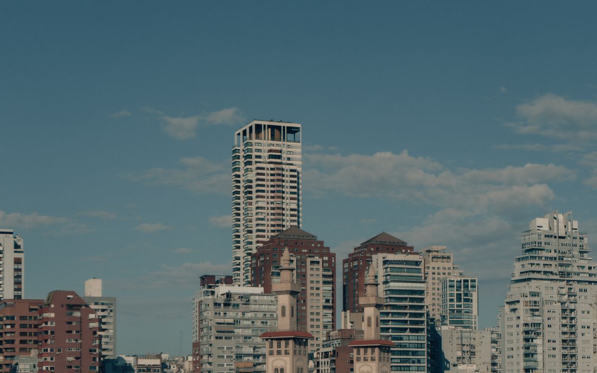 Modern apartment tower in Buenos Aires